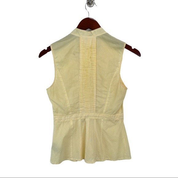 Anthropologie- fei Yellow Sleeveless Button Down - Picture 3 of 8